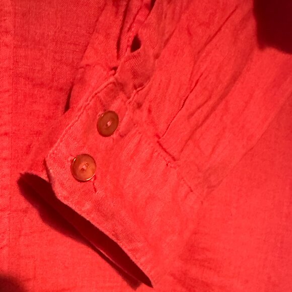 Eileen Fisher Casual A-Line Linen Blouse - Picture 6 of 6